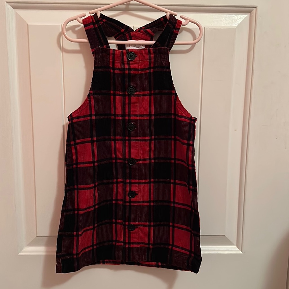 Buffalo Plaid Corduroy Dress